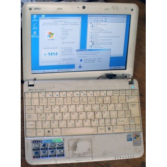 Нетбук MSI Wind U100 (Intel Atom N270 1.66Ghz /1024Mb DDR2 /120Gb /10" 1024x600) - Владимир