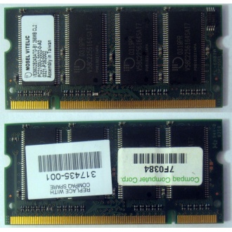 Модуль памяти 256MB DDR Memory SODIMM в Владимире, DDR266 (PC2100) в Владимире, CL2 в Владимире, 200-pin в Владимире, p/n: 317435-001 (для ноутбуков Compaq Evo/Presario) - Владимир