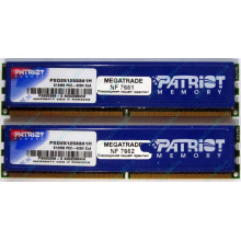 Память 1Gb (2x512Mb) DDR2 Patriot PSD251253381H pc4200 533MHz (Владимир)