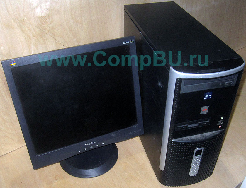Комплект: одноядерный компьютер Intel Pentium-4 с 1Гб памяти и 17 дюймовый ЖК монитор (Владимир)